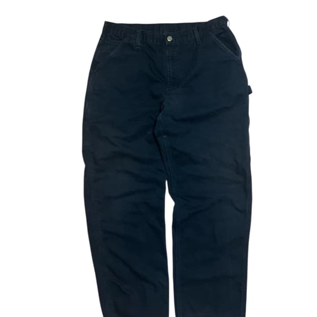 칼하트 b11 블랙 카펜터 싱글니 워크팬츠