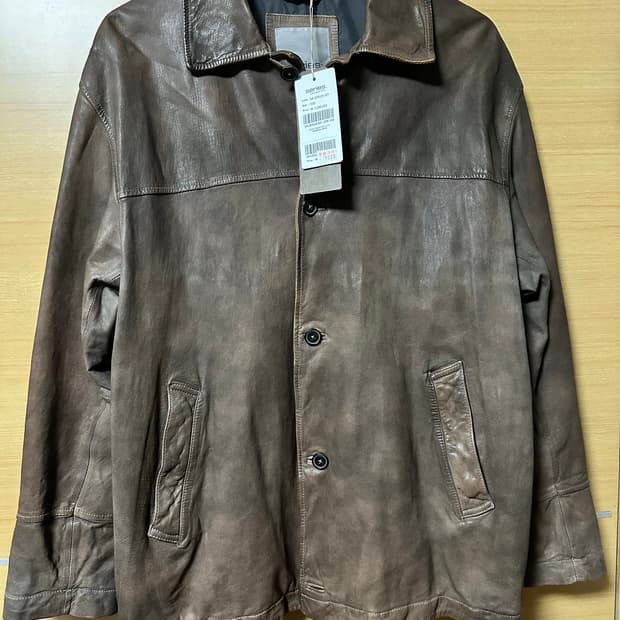 코오롱 시리즈 레더 카코트 자켓 