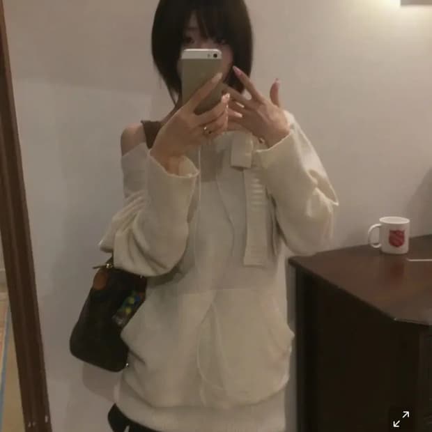 포어링 머핀 니트 원피스