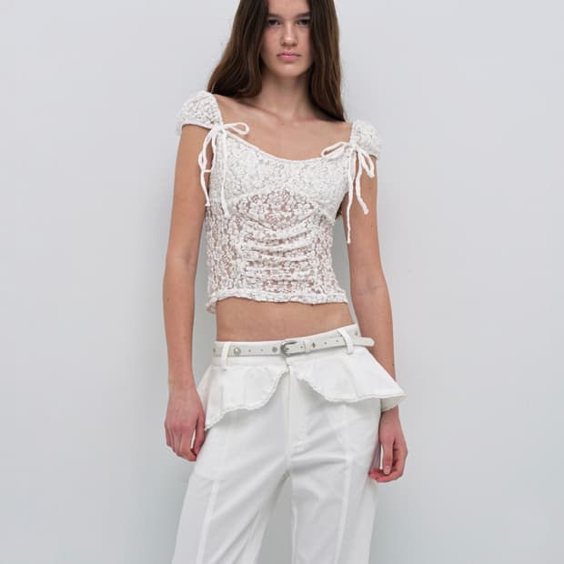 세릭 셔링 하프 탑 