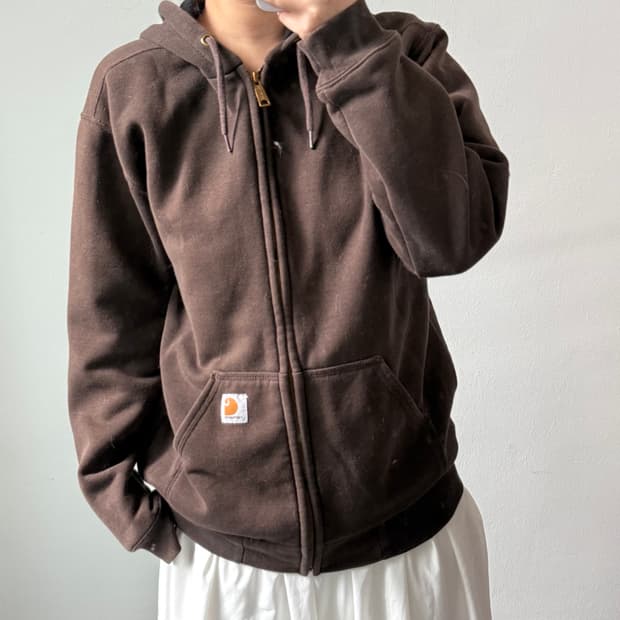 [S] 칼하트 브라운 후드집업