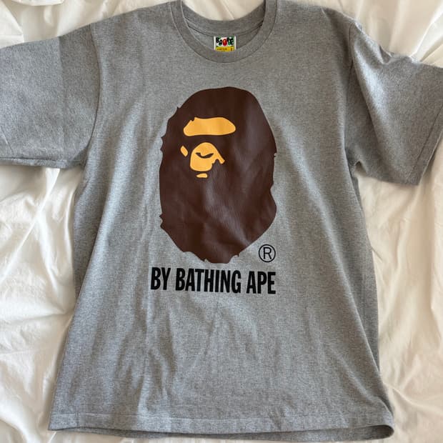 Bape 베이프 바이 베이싱 에이프 티셔츠 그레이 L