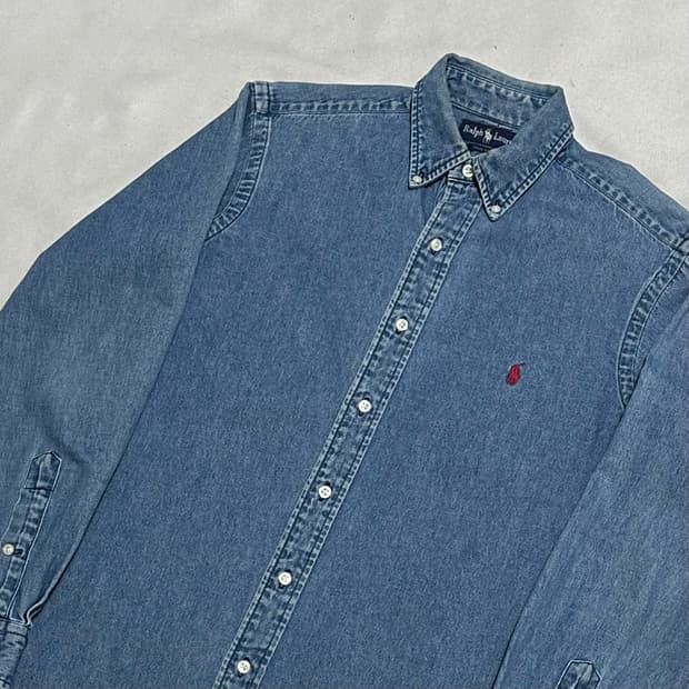 S 폴로랄프로렌 청 데님 셔츠