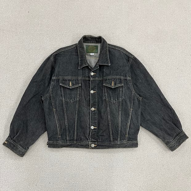 [L] 에드윈 흑청 트러커 데님 청자켓 0106M1