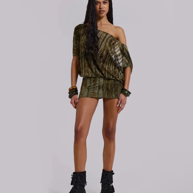 뉴 오피디언 미니 드레스 멀티