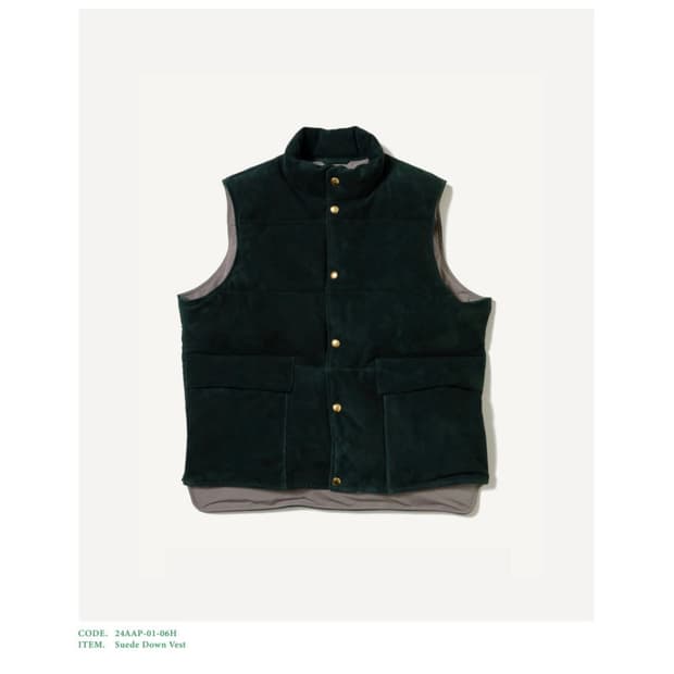 아프레쎄 24aw 스웨이드 다운 베스트 2