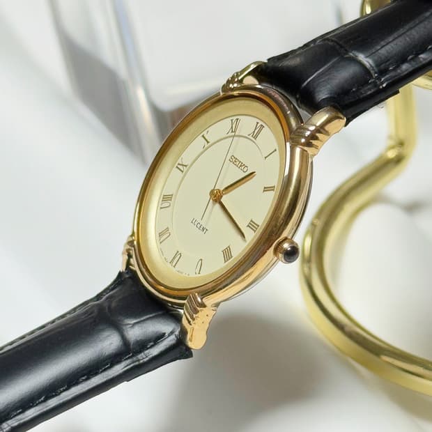 80's90's 세이코 빈티지 루센트 로마 인덱스 콤비 워치