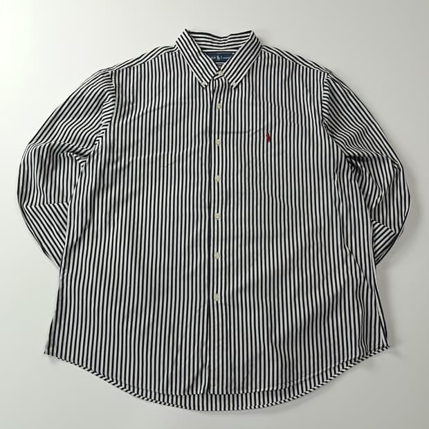 CA489 2XL 폴로 00s 모노 스트라이프 셔츠 남방