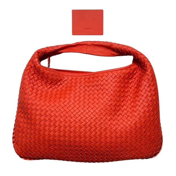 보테가베네타 호보백 빈티지 홉 레드 다홍색