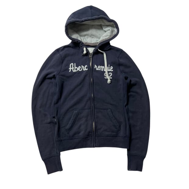 아베크롬비 딱붙핏 네이비 후드집업 M