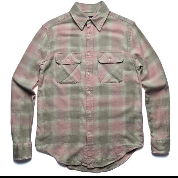 빈티지 폴로 체크셔츠 난방