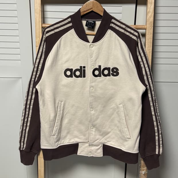 대장 아디다스 삼선 브라운 트레이닝 져지 자켓