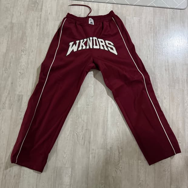 위캔더스 트랙 팬츠 버건디m