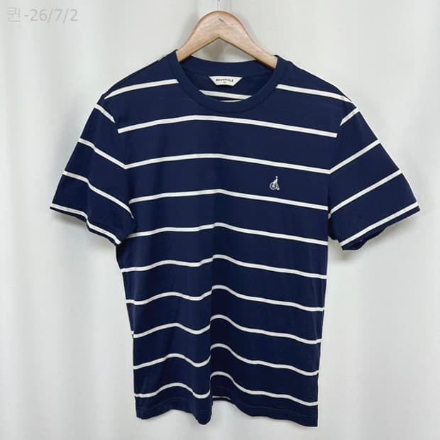 빈폴 남자 면100% 스트라이프 반팔티 100 /퀸