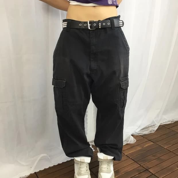 Wrangler Black Cargo Pants