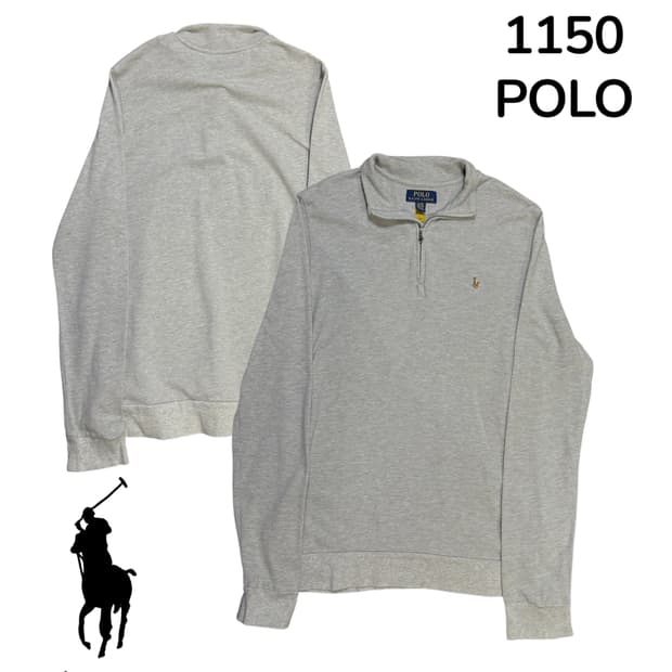 폴로 랄프로렌 신형 그레이 니트 반집업 맨투맨 XL 여성