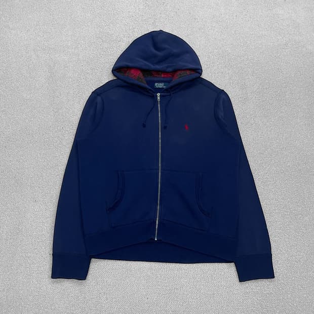 폴로 랄프로렌 포니 로고 후드집업 네이비
