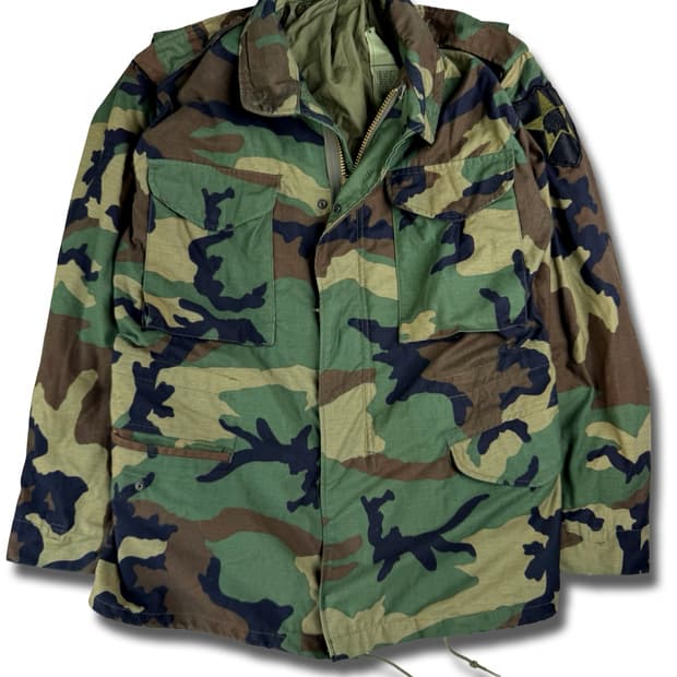 미군 M-65 필드 자켓 우드랜드 카모