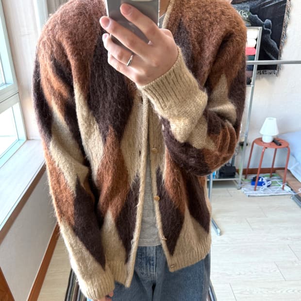 니들스 모헤어 가디건