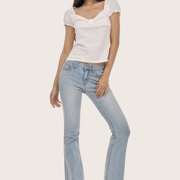 새상품) 클리시어 소다 로우라이즈 진 바지