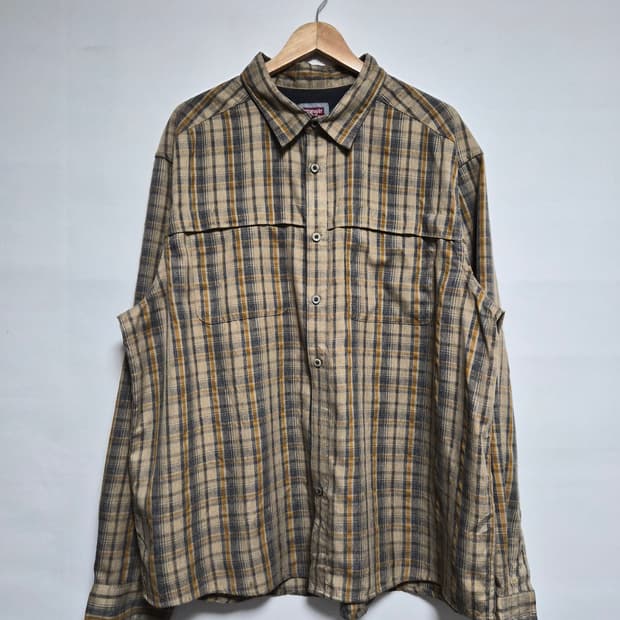 랭글러Wrangler 체크 마운틴 셔츠 2XL - S375