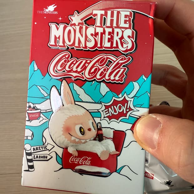 라부부 코카콜라 피규어(박스오픈)
