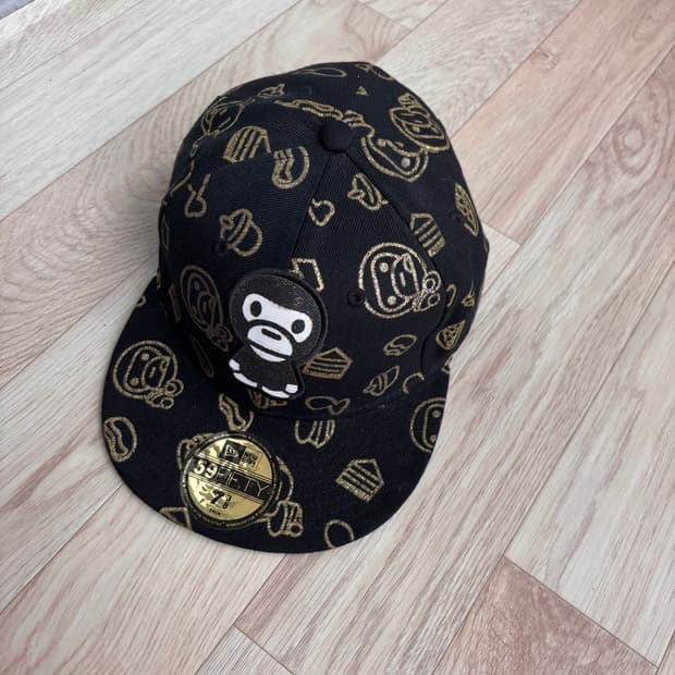 BAPE 베이프 마일로 뉴에라 스냅백 야구 모자 콜라보 