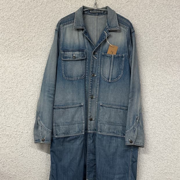 미하라 야스히로 워시드 데님/샴브레이 코트