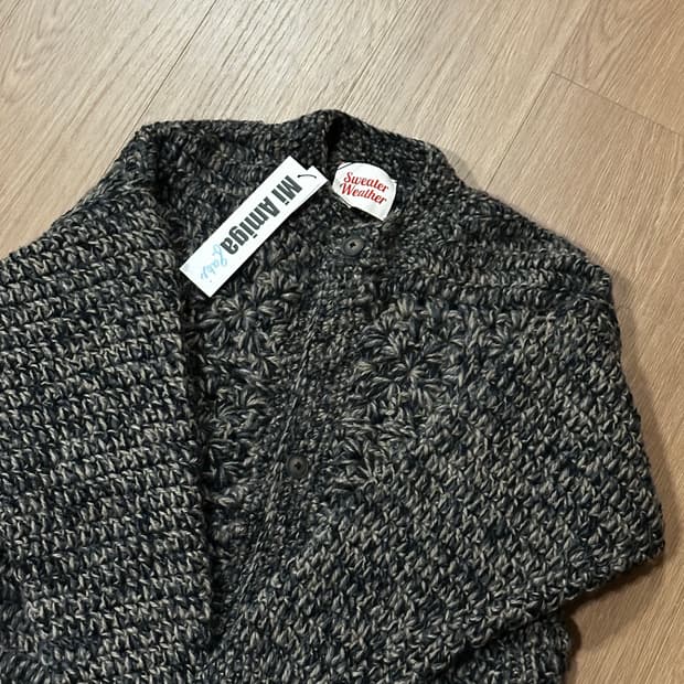 스웨터웨더 알파카 빈티지 가디건