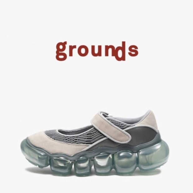 grounds 그라운즈 주얼리 코쿤 메쉬그레이 민희진 신발 40사이즈