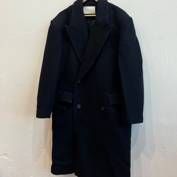 yiyae 이예 울 더블 코트 다크네이비 M