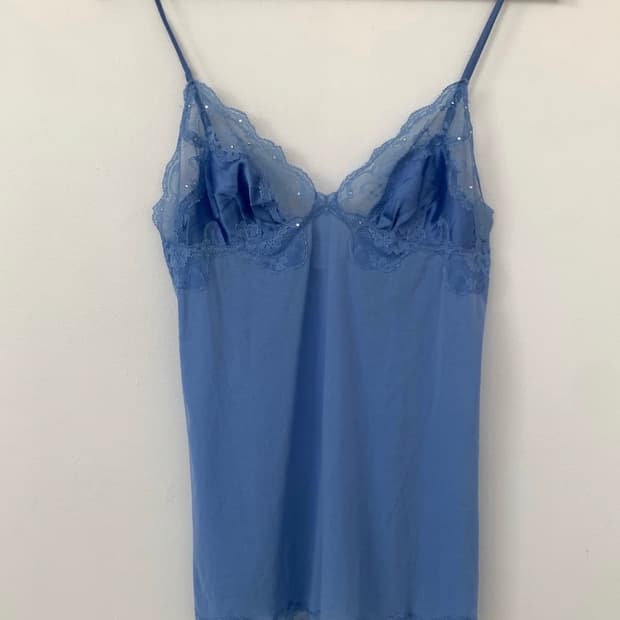 18일까지만 판매 자라 갸루 오네갸루 빅토리아 시크릿 블루 레이스 슬립
