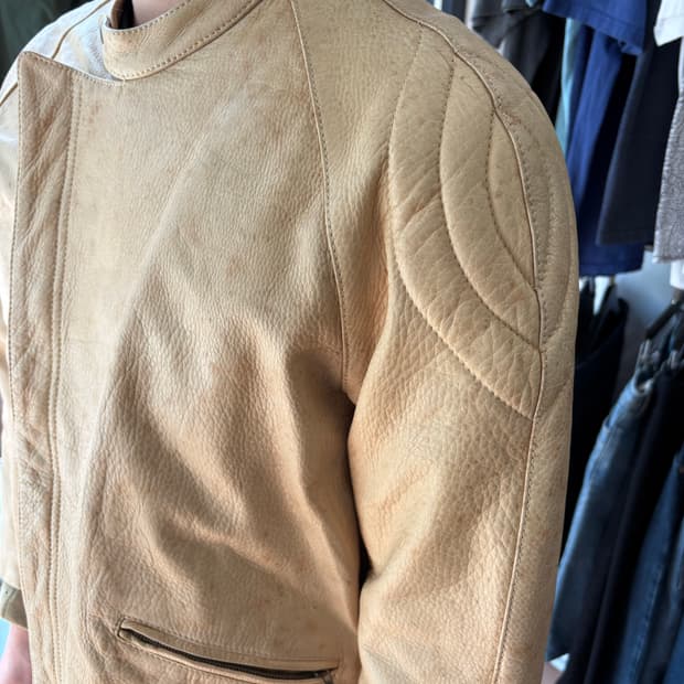 90s Emporio Armani 모터사이클 레더자켓