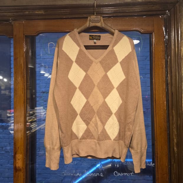 스코티시 인타르시아 캐시미어 니트