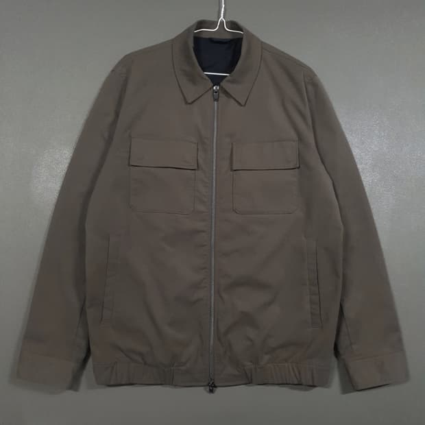 코오롱 에피그램 epigram 빈티지 포켓 점퍼 스윙 블루종 집업 자켓