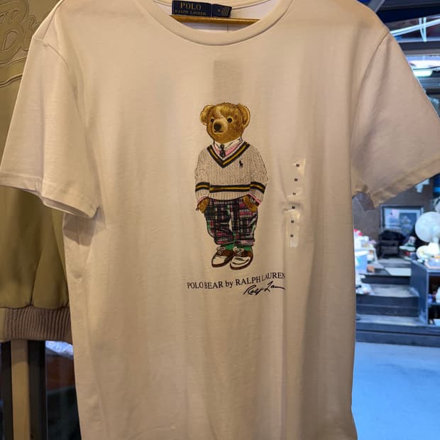 폴로 랄프로렌 화이트 베어 반팔티