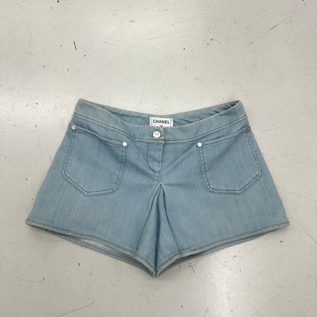 샤넬 CHANEL 2005 s/s 데님 숏츠