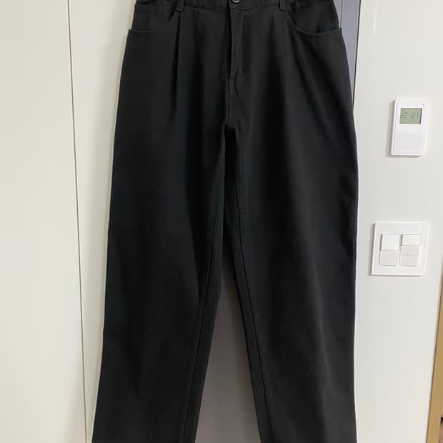 로토코 와이드 데님 팬츠 블랙 free