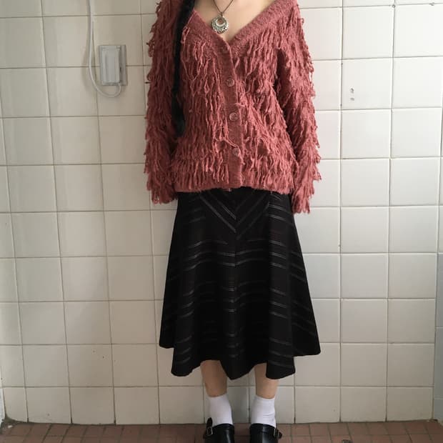 Feather mood knit cardigan