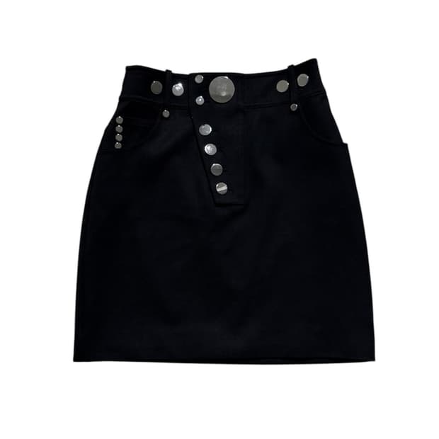 알렉산더 왕 2017AW 엠블리시드 스트레치 스냅 스커트