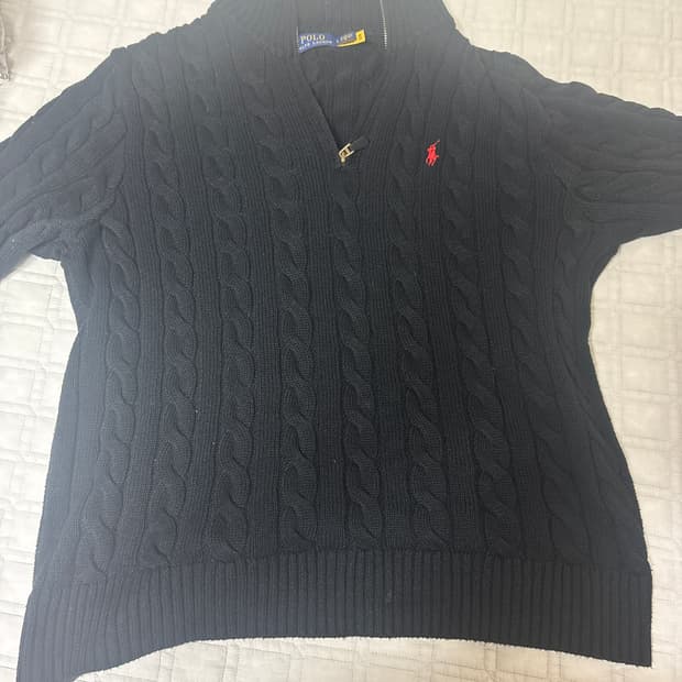 폴로랄프로렌 반집업 니트 l사이즈