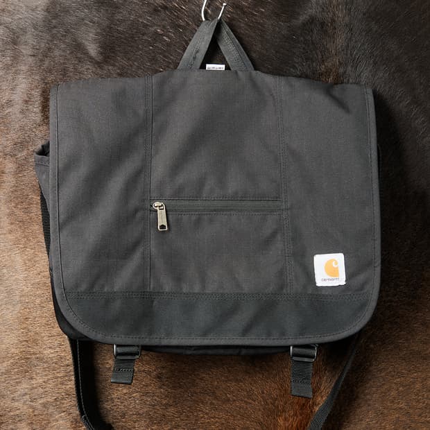 칼하트 D89 립스탑 메신져 백 블랙 
