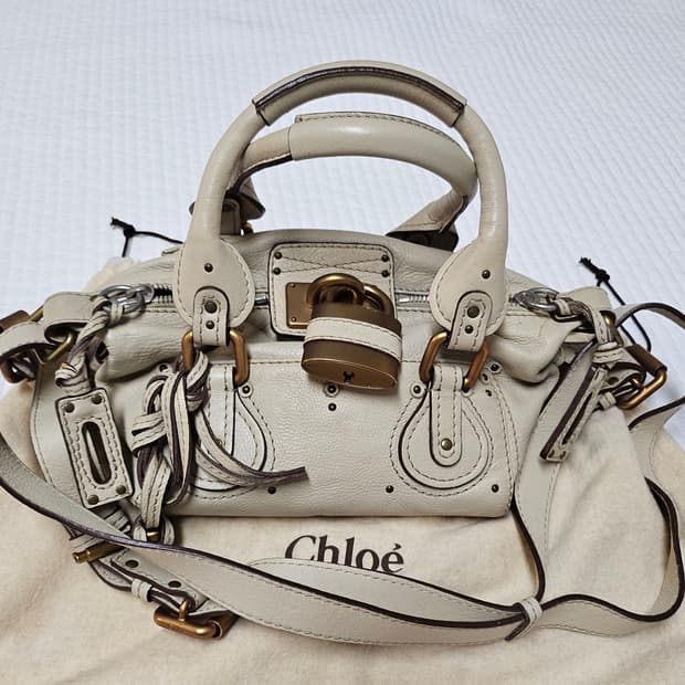 끌로에Chloe패딩턴 백 아이보리 스몰