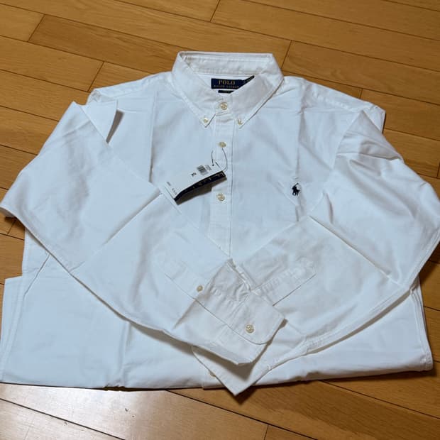 [qr 정품 인증] 폴로 랄프로렌 화이트 셔츠 새상품