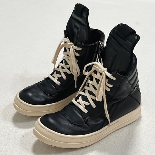 릭오웬스 15FW 지오바스켓 모노크롬 검검흰 LPO
