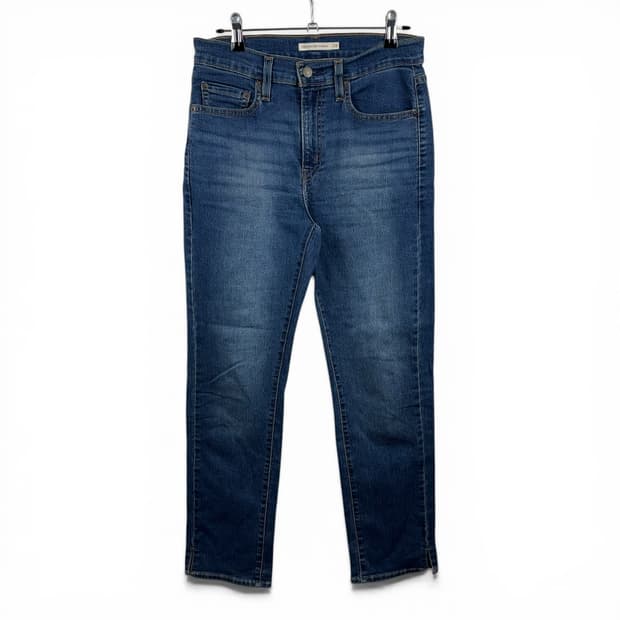 (28) 리바이스 724 하이라이즈 스트레이트핏 중청 데님 팬츠