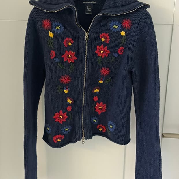 아베크롬비 니트 집업44,마른55