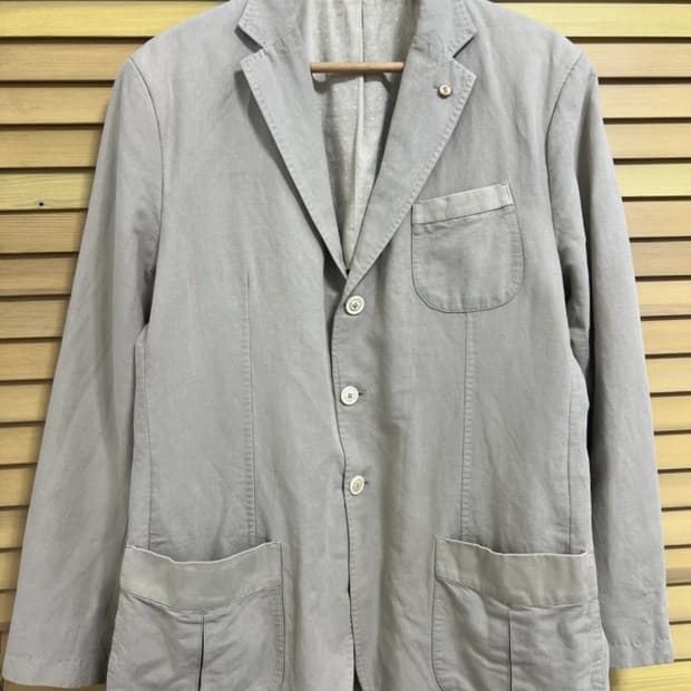 마시모뚜띠 남성 코튼린넨자켓
