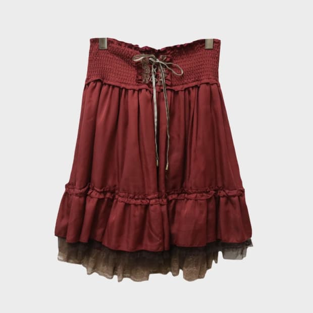 액시즈팜 발레코어 히메갸루 밴딩 스커트 63274