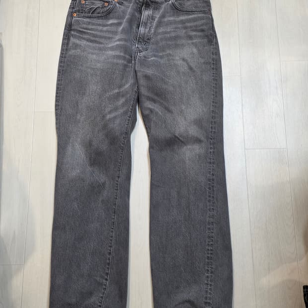 캡틴선샤인 스케이트슈컷 흑청 워싱진 34사이즈